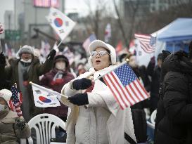 Rally by supporters of S. Korean President Yoon