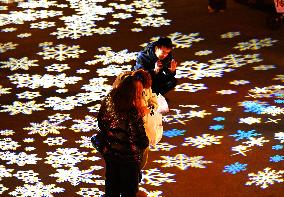 Lights Welcome 2025 New Year in Beijing