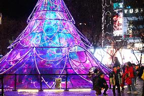 Lights Welcome 2025 New Year in Beijing