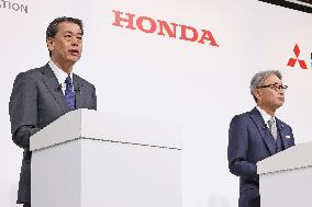 Nissan, Honda, and Mitsubishi Motors Corporation Press Conference.