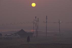 Sacred Triveni Sangam Confluence - India