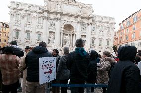 The Trevi Fountain After The Renovation In Rome