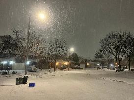 Winter Snowstorm In Toronto, Canada