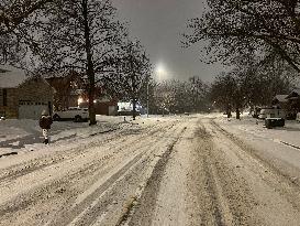 Winter Snowstorm In Toronto, Canada