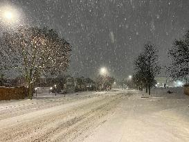 Winter Snowstorm In Toronto, Canada