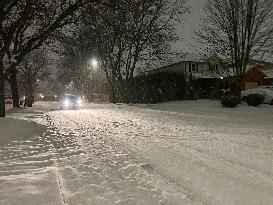 Winter Snowstorm In Toronto, Canada