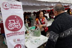 Merchants In Mexico City Are Busy Selling Their Products On Christmas Eve