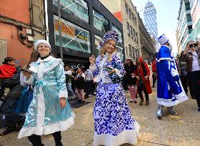 Russian Christmas Parade In Mexico City