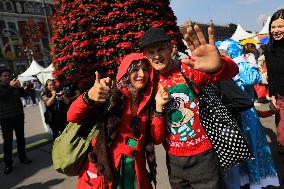 Russian Christmas Parade In Mexico City