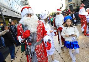 Russian Christmas Parade In Mexico City