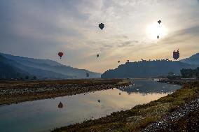 First International Hot Air Balloon Festival In Nepal.