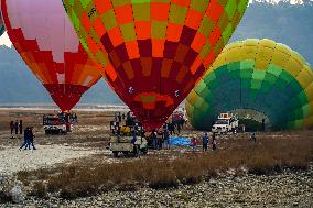 First International Hot Air Balloon Festival In Nepal.