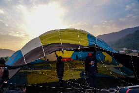 First International Hot Air Balloon Festival In Nepal.