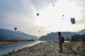 First International Hot Air Balloon Festival In Nepal.