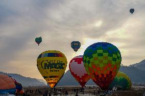 First International Hot Air Balloon Festival In Nepal.