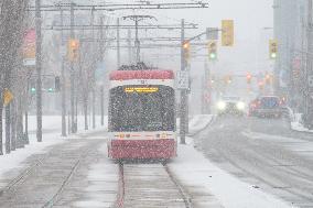 Snowy Day In Toronto, Canada