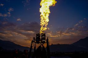 First International Hot Air Balloon Festival In Nepal.