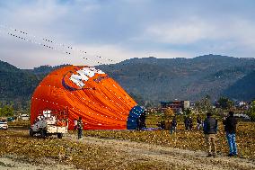 First International Hot Air Balloon Festival In Nepal.