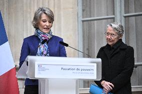 Handover Ceremony At The Education Ministry - Paris