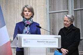 Handover Ceremony At The Education Ministry - Paris