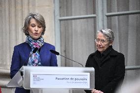 Handover Ceremony At The Education Ministry - Paris