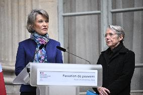 Handover Ceremony At The Education Ministry - Paris