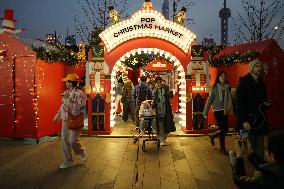 Christmas Market on the North Bund in Shanghai