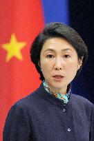 Chinese Foreign Ministry spokeswoman