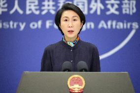 Chinese Foreign Ministry spokeswoman