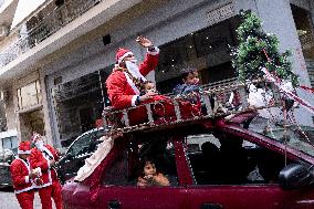 Christmas Atmosphere In Athens