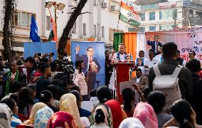 Protest Over Remarks Of Union Home Minister Amit Shah On BR Ambedkar