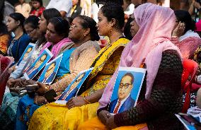 Protest Over Remarks Of Union Home Minister Amit Shah On BR Ambedkar