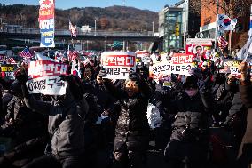 Citizens March To Presidential Residence Holding A Self-Issued Emergency Arrest Warrant