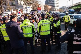 Citizens March To Presidential Residence Holding A Self-Issued Emergency Arrest Warrant