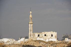 Destruction Of Al-Assali Neighborhood Following Opposition Displacement