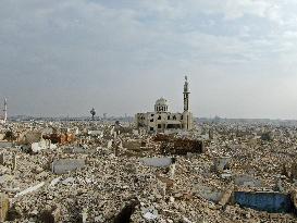 Destruction Of Al-Assali Neighborhood Following Opposition Displacement