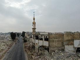 Destruction Of Al-Assali Neighborhood Following Opposition Displacement