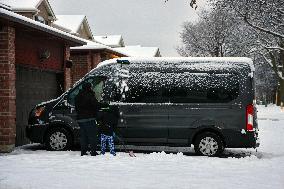 Toronto Gets Hit By Winter Snowstorm