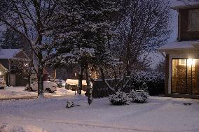 Toronto Gets Hit By Winter Snowstorm