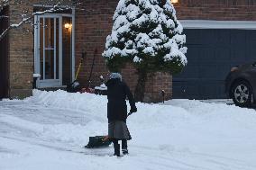 Toronto Gets Hit By Winter Snowstorm