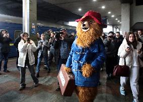 Paddington Bear visits Ukraine