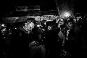 Night Of Wishes On Christmas Eve In Athens, Greece