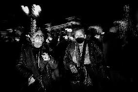 Night Of Wishes On Christmas Eve In Athens, Greece