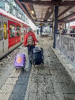 S-Bahn Trains At Munich East Station