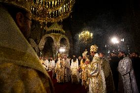 Divine Liturgy On Christmas Eve.