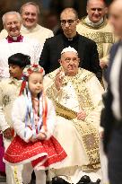 Pope Francis opens the Holy Door in St. Peter's Basilica for the Jubilee 2025, celebrates Christmas Mass in front of thousands o