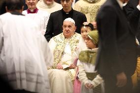 Pope Francis opens the Holy Door in St. Peter's Basilica for the Jubilee 2025, celebrates Christmas Mass in front of thousands o