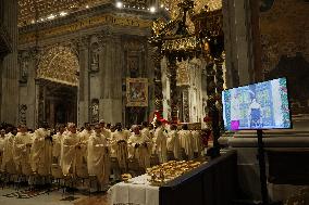 Pope Francis opens the Holy Door in St. Peter's Basilica for the Jubilee 2025, celebrates Christmas Mass in front of thousands o