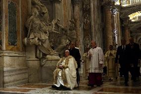 Pope Francis opens the Holy Door in St. Peter's Basilica for the Jubilee 2025, celebrates Christmas Mass in front of thousands o