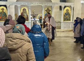 Scene in Ukraine on Christmas Eve